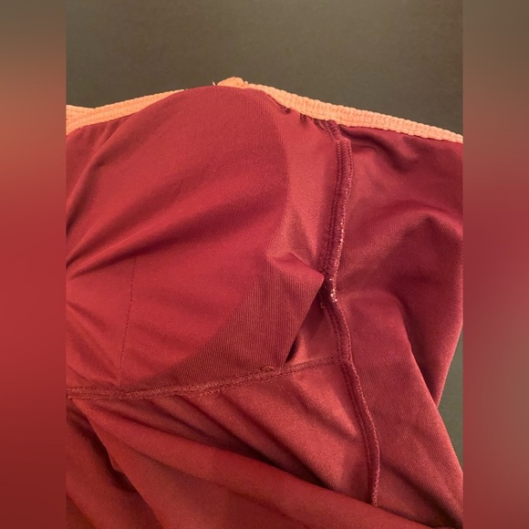 NWT Kate Spade Pique Texture Contrast Classic Bandeau One Piece Deep Plum Sz XS - Picture 10 of 11